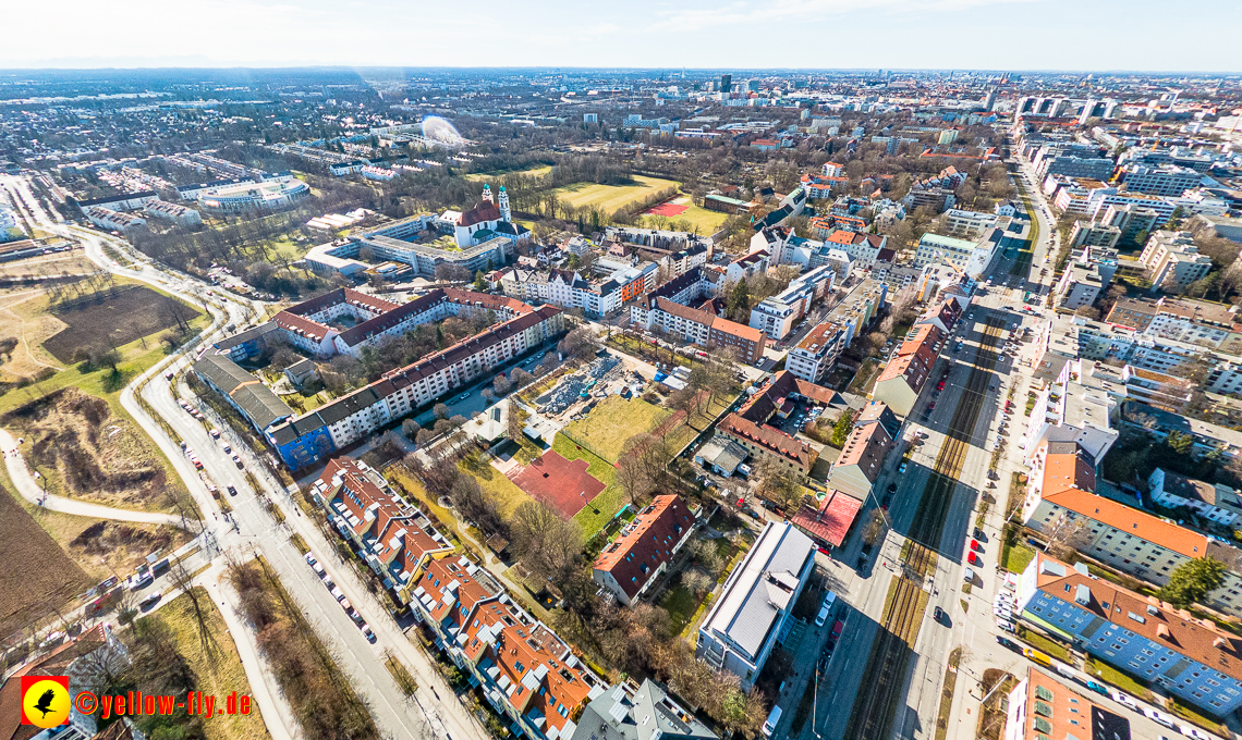 20.02.2023 - der Hachinger Bach zwischen Berg am Laim und Neuperlach
